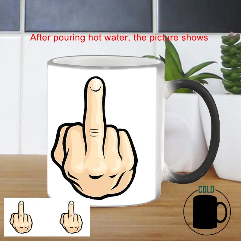 Grappige Middelvinger Verkleur - Sublimation Mug White recensie en prijs