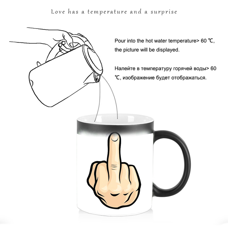 Grappige Middelvinger Verkleur - Sublimation Mug White recensie en prijs