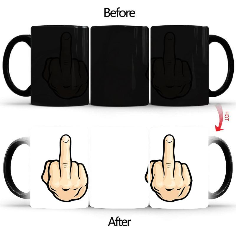 Grappige Middelvinger Verkleur - Sublimation Mug White recensie en prijs