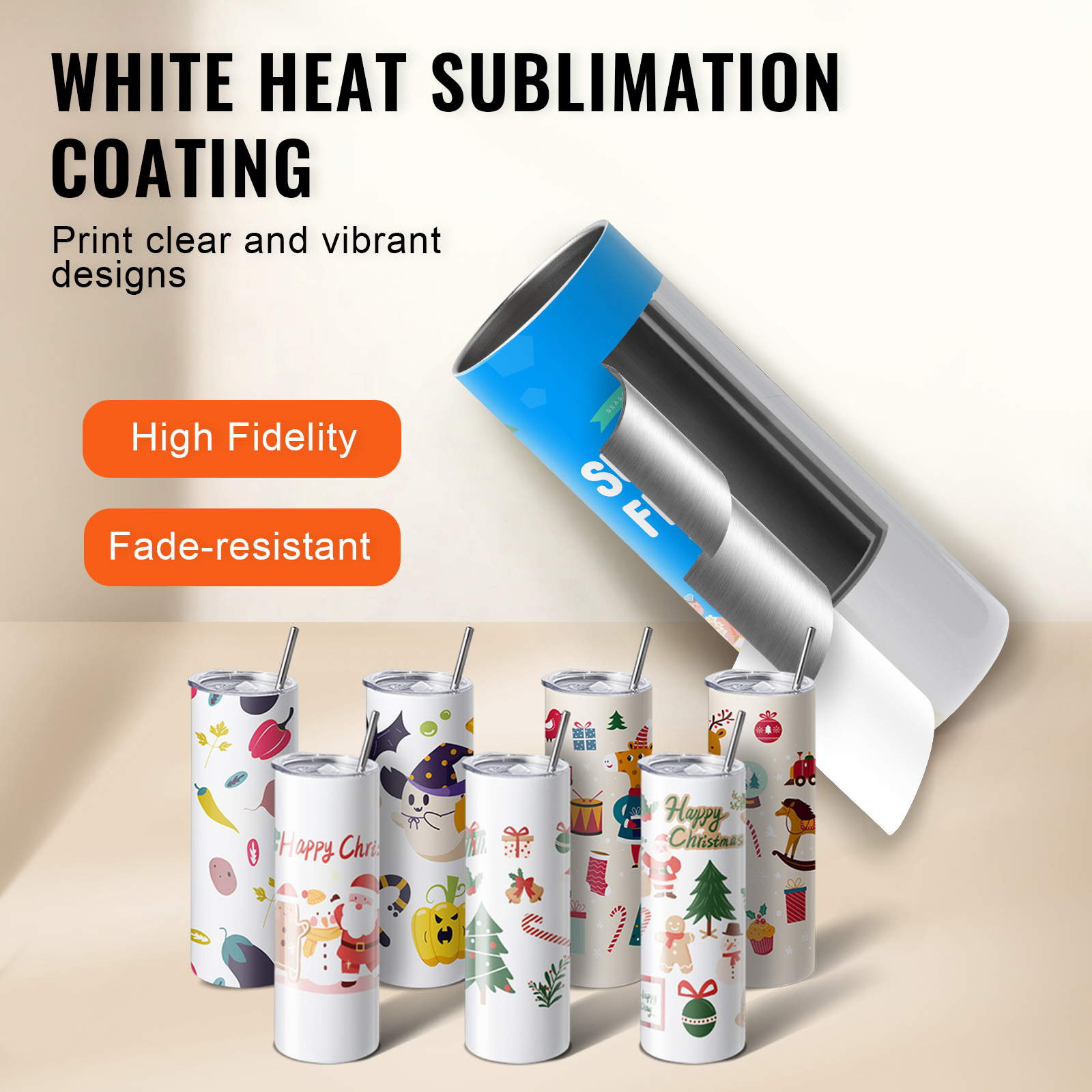 SucceBuy 8/12/14/16/24/50PC Re - Sublimation Mug White recensie en prijs