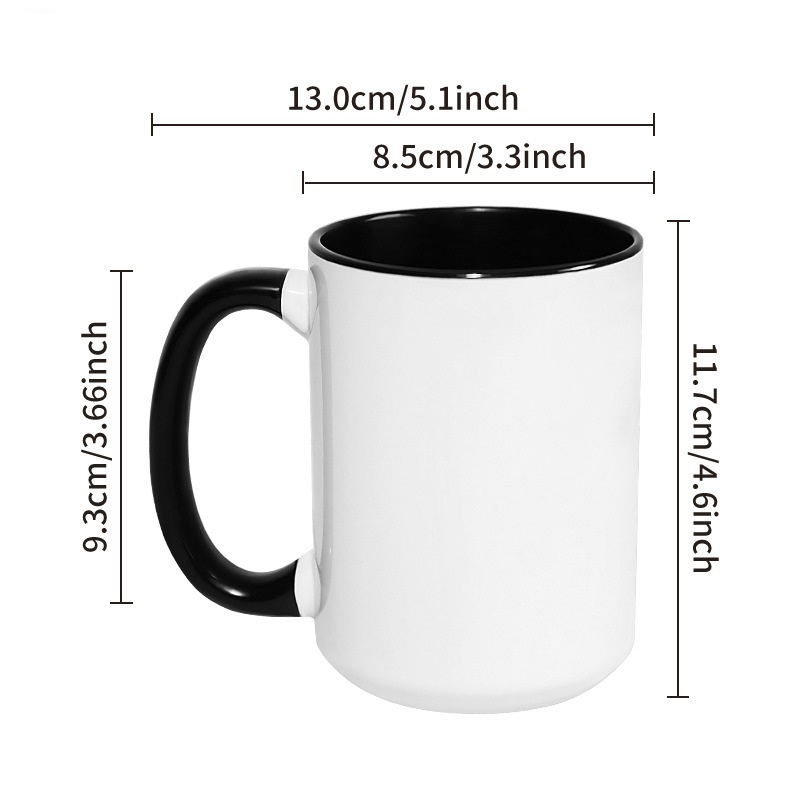 450ML 15 oz Grote beker DIY Aa - Sublimation Mug White recensie en prijs